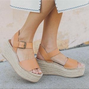 Soludos Minorca High Platform Sandal Nude Size 6